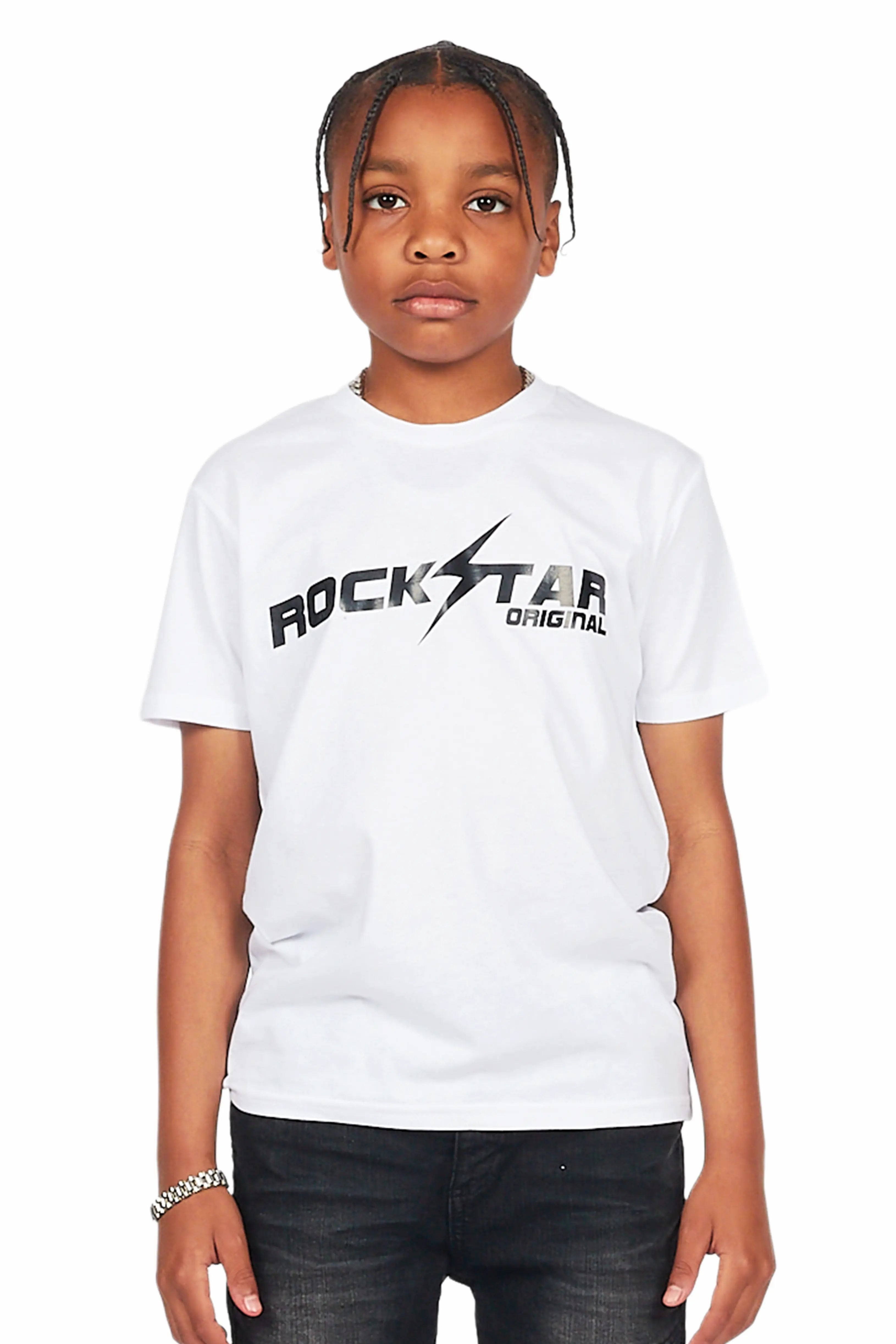 Boys Oakleyy White Graphic T-Shirt