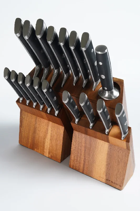 18 Piece Colossal Knife Set with Block | Gladiator Series | Knives NSF Certified