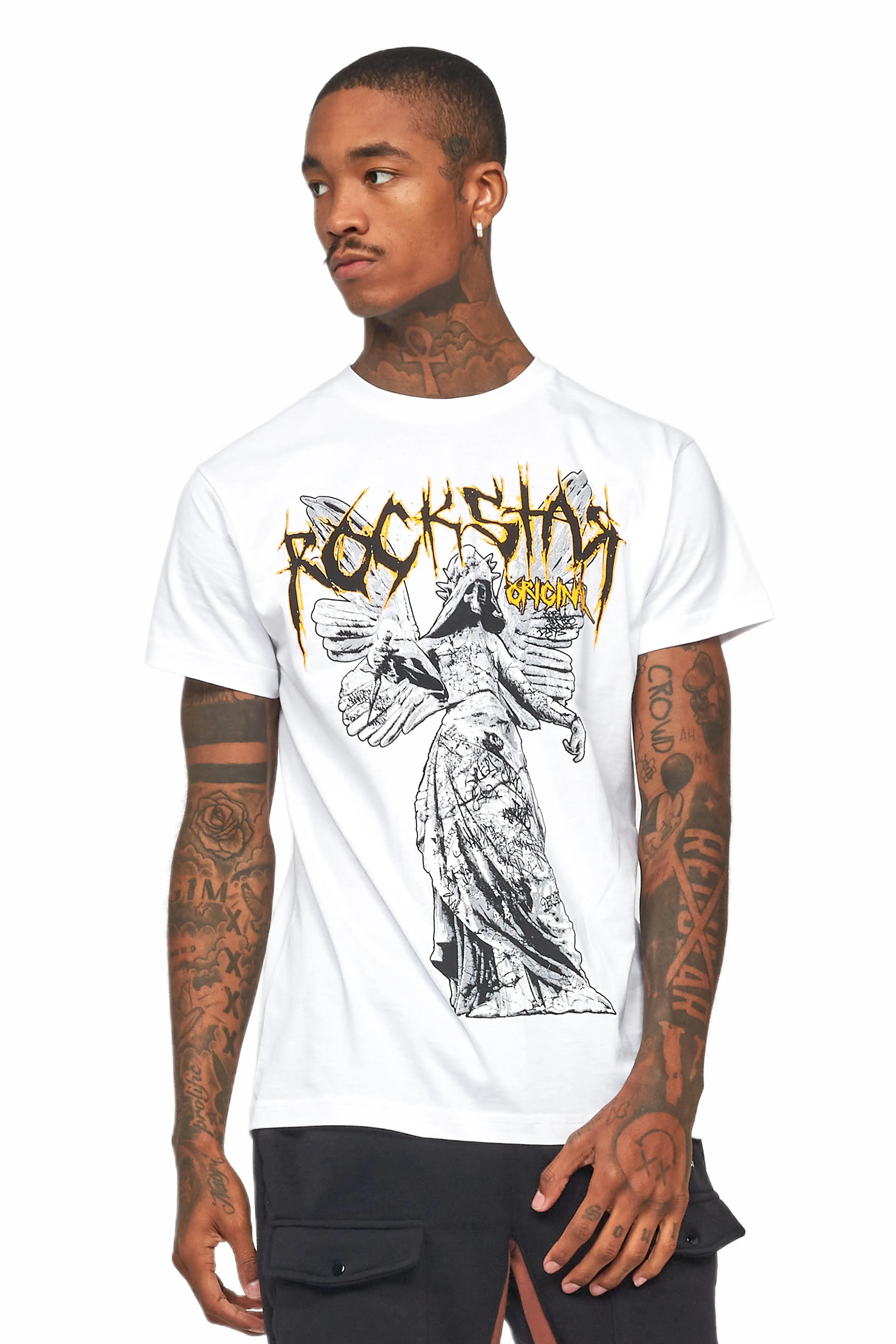 Mathias White Graphic T-Shirt