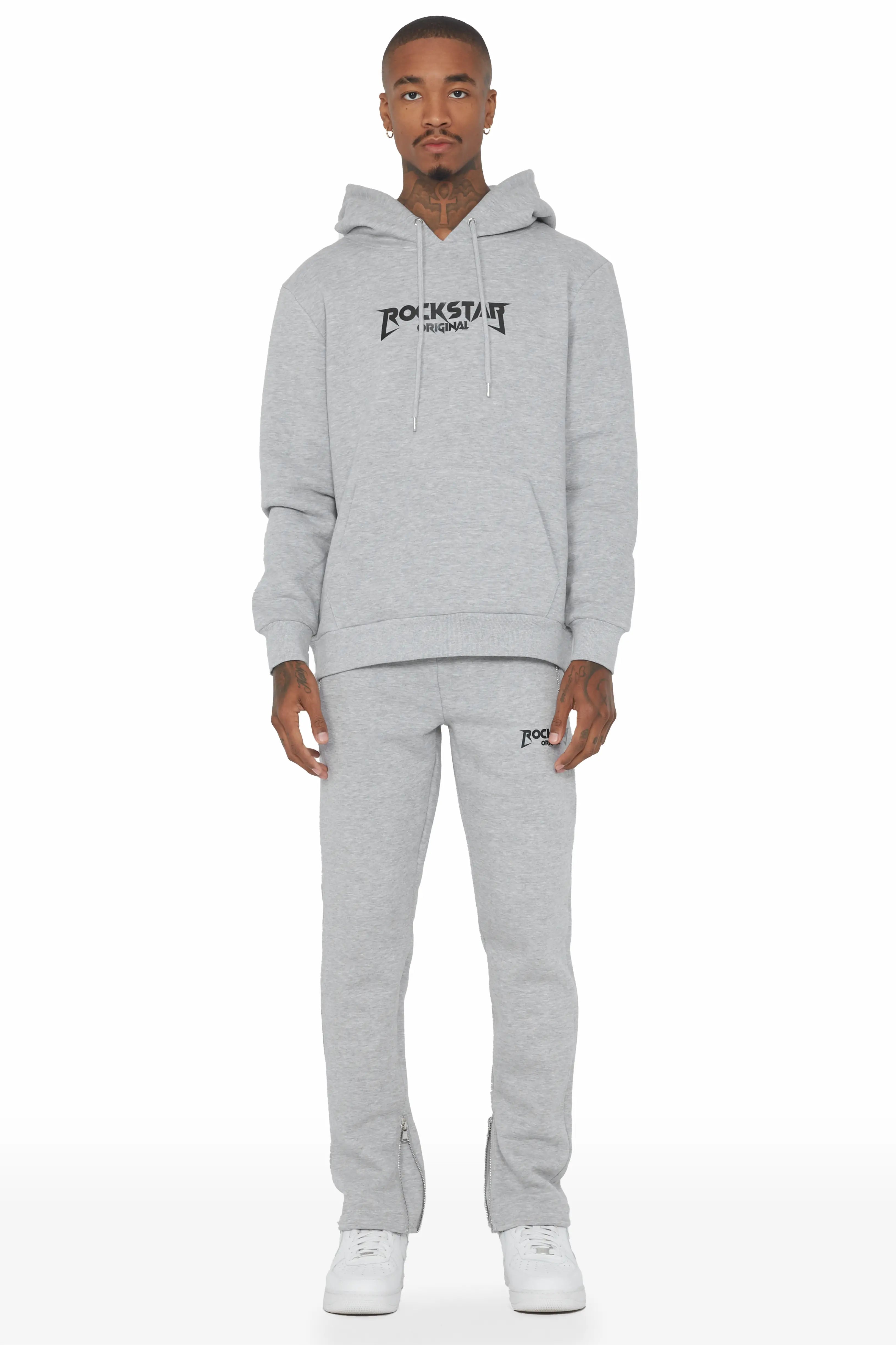 Rory Grey Hoodie Slim Fit Track Set