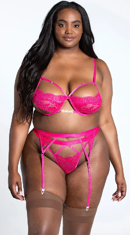 Playboy Plus Size Lovers At Twilight Bra Set