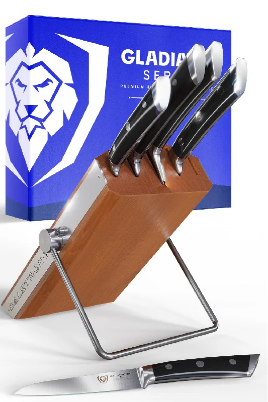 5-Piece Knife Set with Modular Block | Gladiator Series | Knives NSF Certified | Dalstrong ©