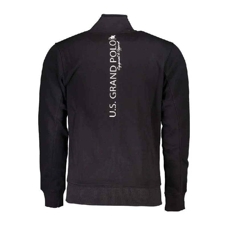 U.S. Grand Polo Chic Fleece Long Sleeve Sweatshirt with Contrast Men's Details