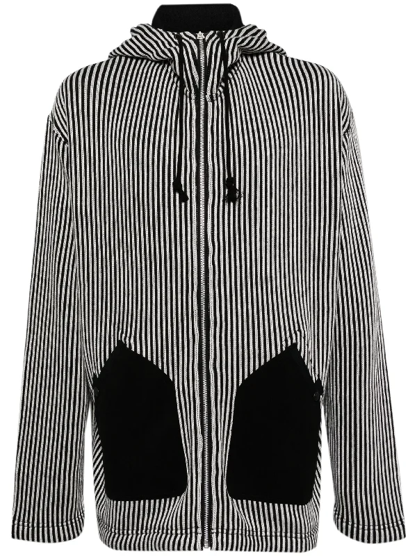 Striped Knitted Hoodie