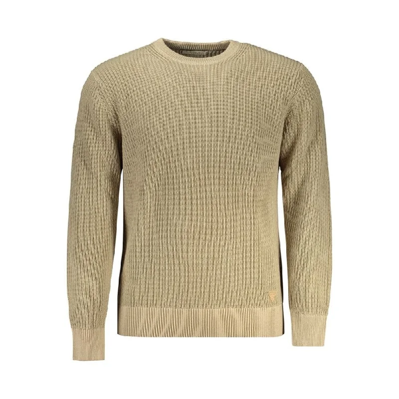 Guess Jeans Beige Cotton Men's Sweater