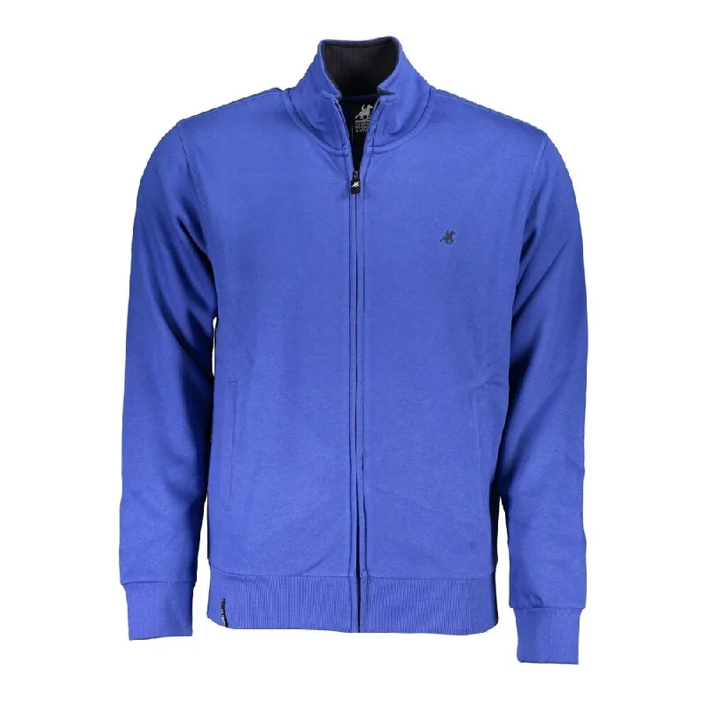 U.S. Grand Polo Chic Long Sleeve Zip-Up Polo Men's Sweatshirt