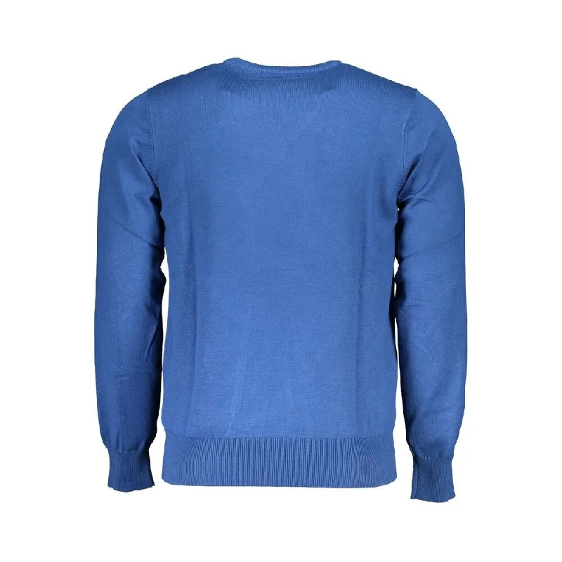 U.S. Grand Polo Blue Nylon Men's Sweater