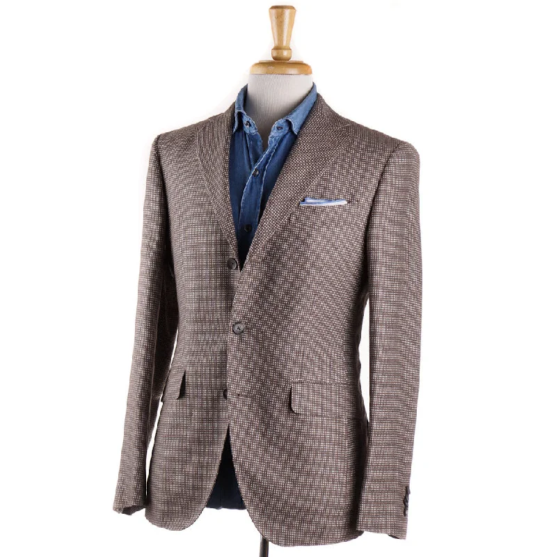 Boglioli Woven Birdseye Silk-Linen-Wool Sport Coat