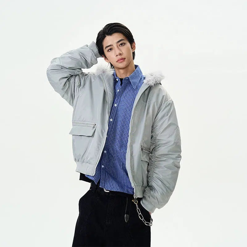 Cotton-Padded Hooded Jacket