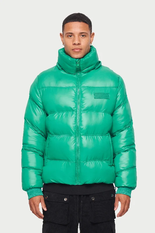 ESSENTIAL HIGH SHINE PUFFER - GREEN