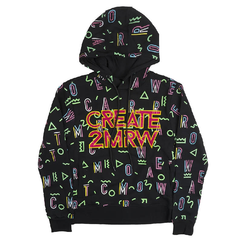 CREATE 2MRW GRAPHIC HOODIE BLACK - CF1243