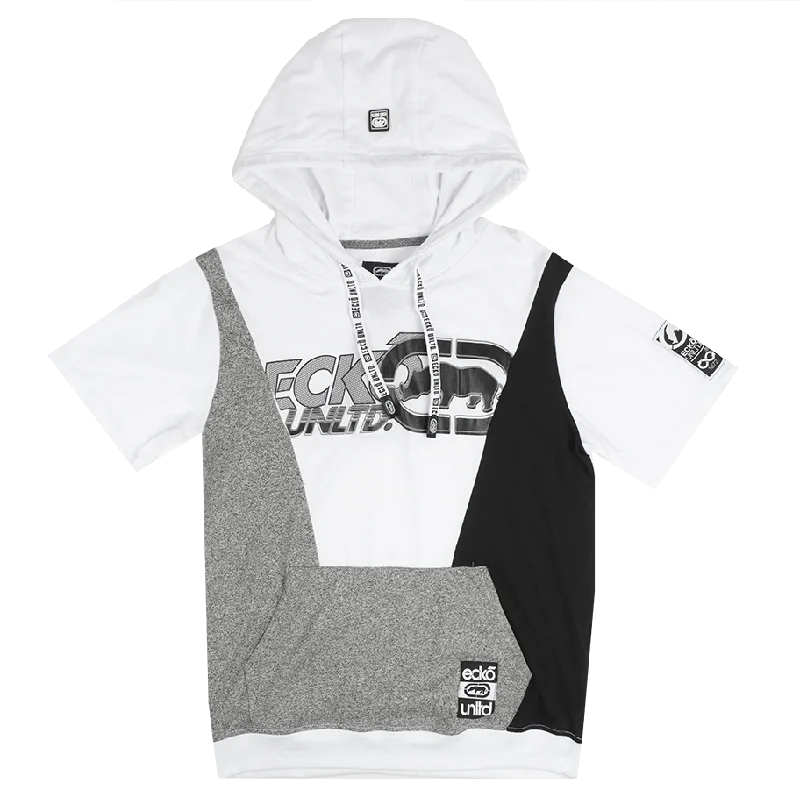 ECKO UNLTD S/S HOODIE SHIRT WHITE - E012K901