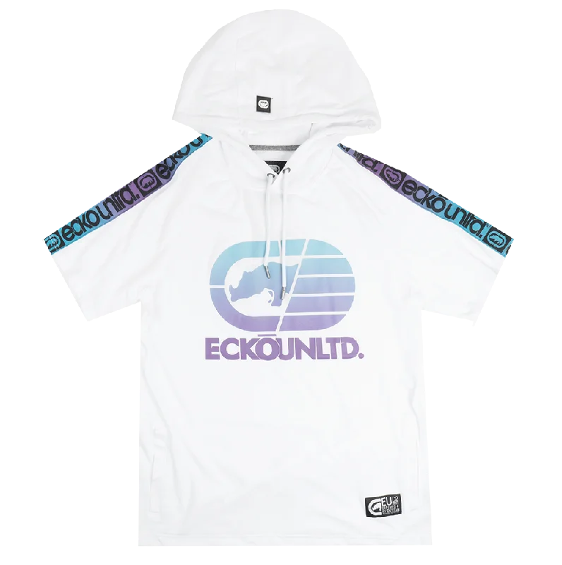 ECKO UNLTD S/S HOODIE SHIRT WHITE - E031K826