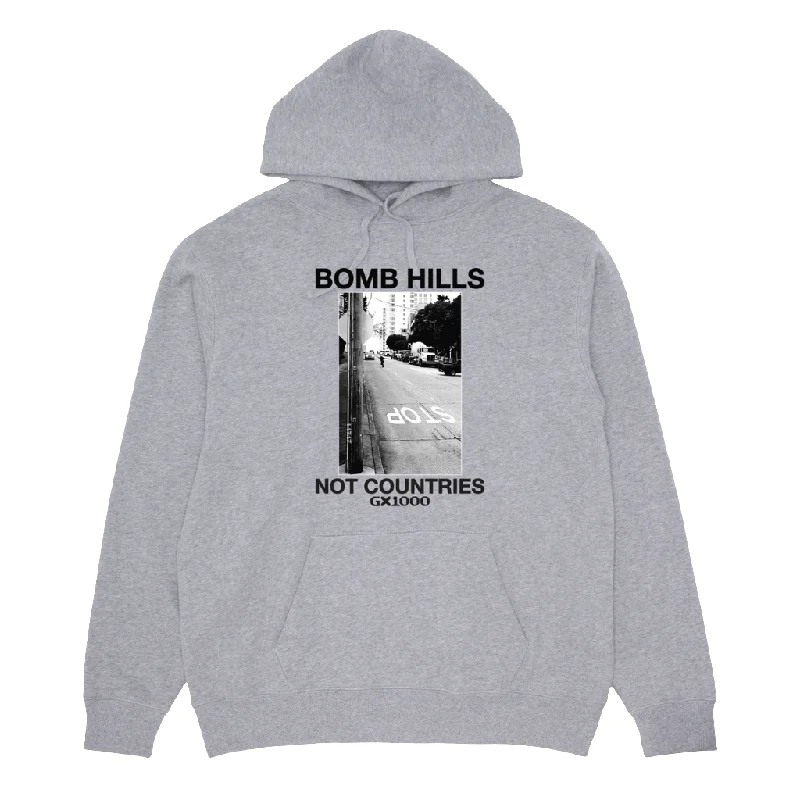 GX1000 BOMB HILLS HOODIE HEATHER GREY