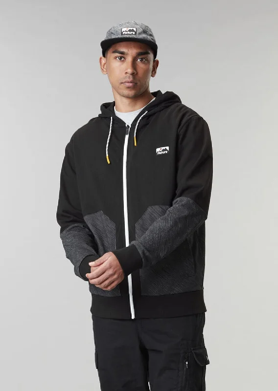 PICTURE MOECA ZIP HOODIE BLACK