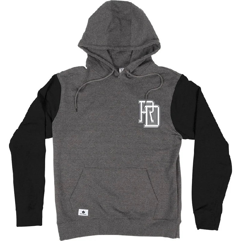 RDS BEVELED TWO TONE HOODIE CHARCOAL/BLACK