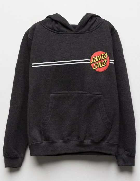 SANTA CRUZ CLASSIC DOT P/O MIDWEIGHT HOODIE CHARCOAL HEATHER