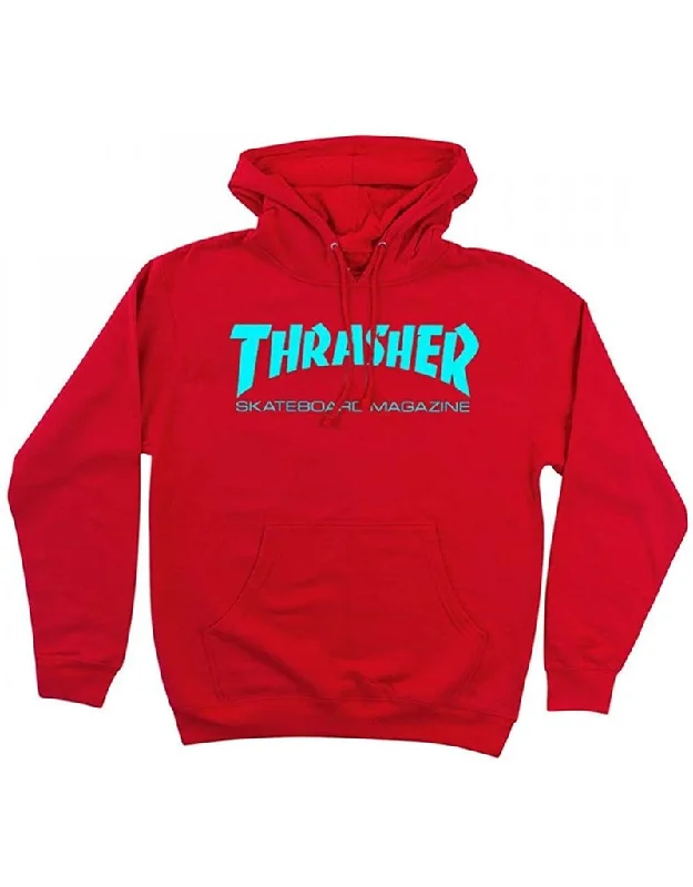 THRASHER SKATE MAG HOODIE RED