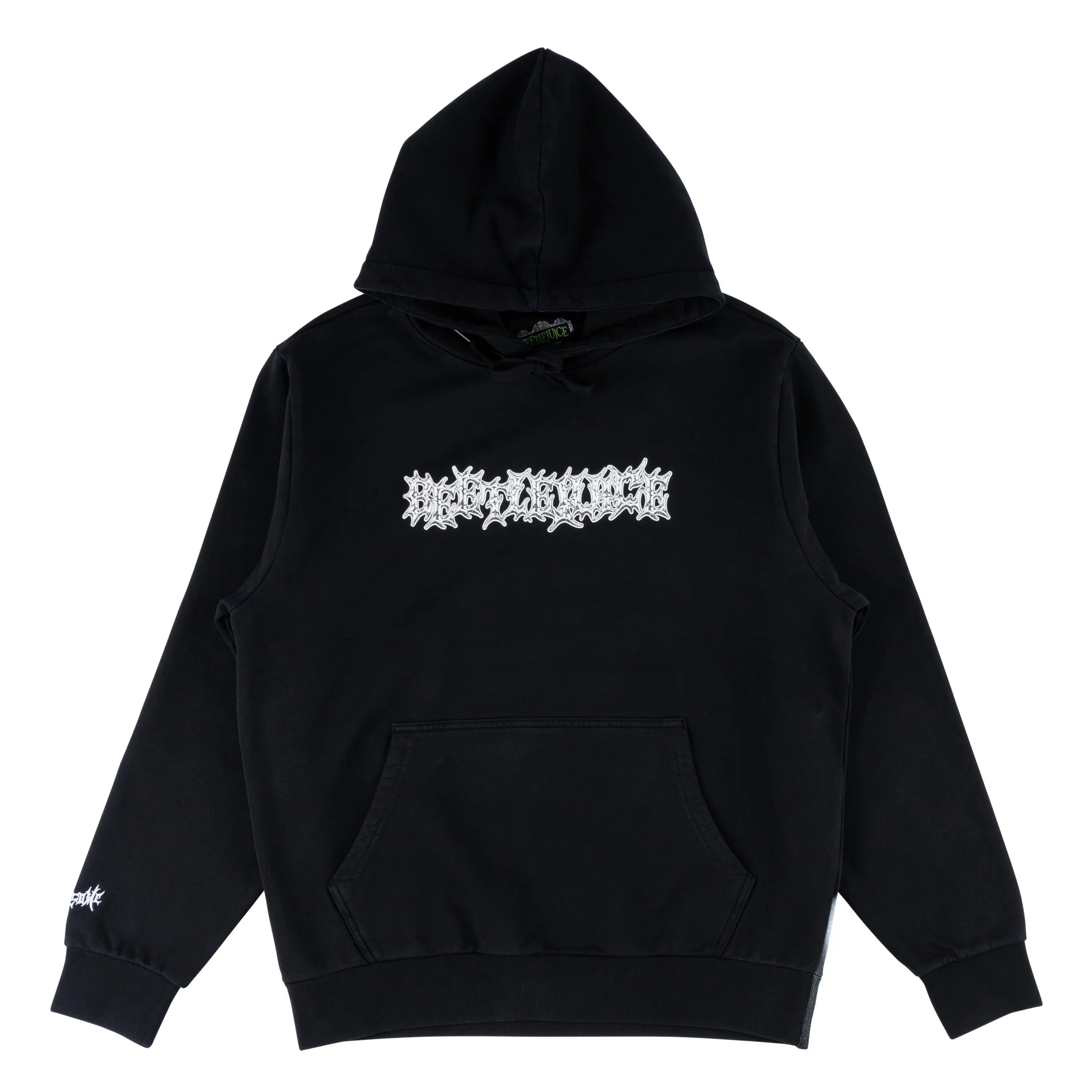 WELCOME X BEETLEJUICE QUALIFIED PIGMENT DYED HOODIE BLACK