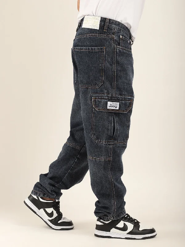 Zoom Dark Blue Denim Cargo