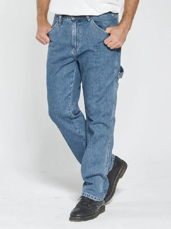 Hard Yakka x Thrills Carpenter Jean - Vintage Rinse Blue