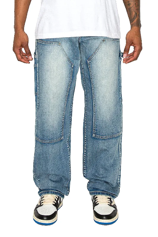 Men's Carpenter Washed Baggy Denim Jeans