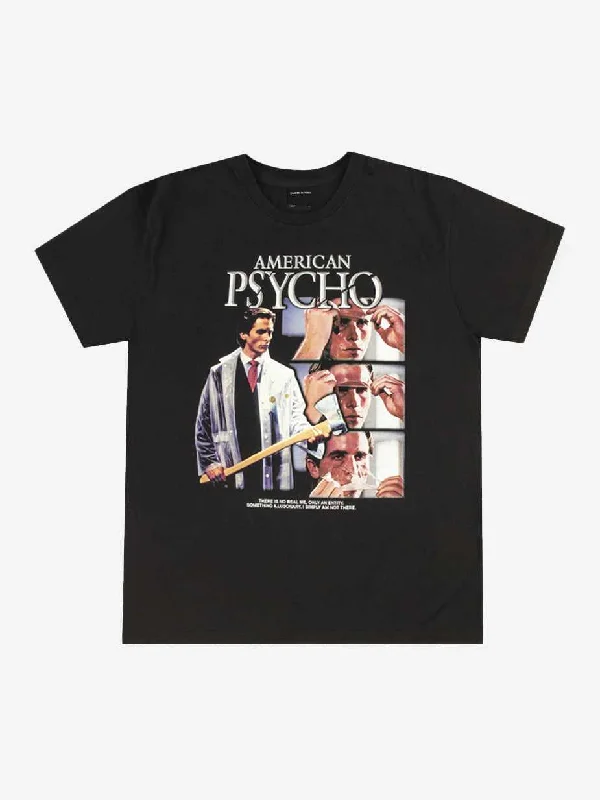 Patrick Bateman Collage Black Tee