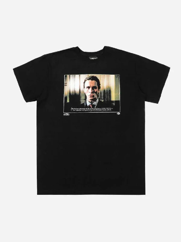 Patrick Bateman Confession Black Tee