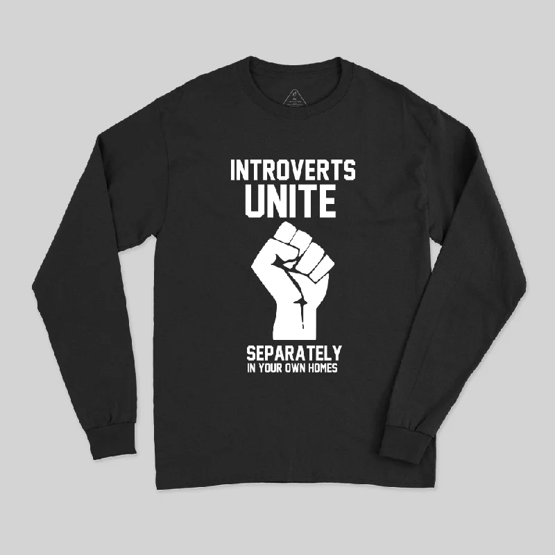 Introverts Unite Geek Long Sleeve T-Shirt