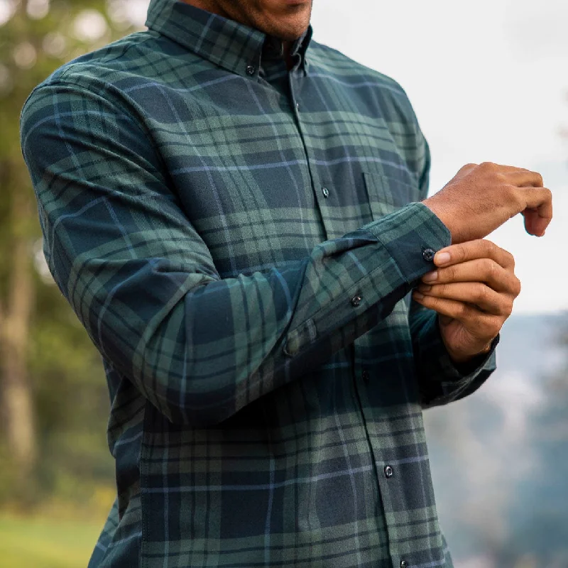 Jean-Plaid Flan Damme – BorlandFlex™ Long Sleeve Flannel