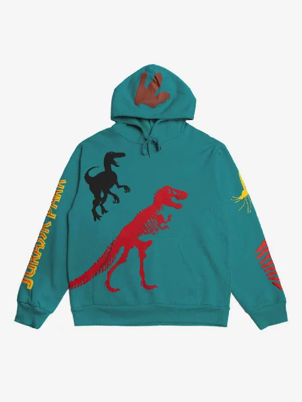 Puff Print Dino Hoodie