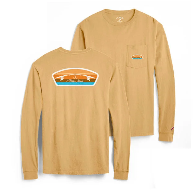 Men's 7 Mile Island Long Sleeve Pocket Tee - Vegas Gold