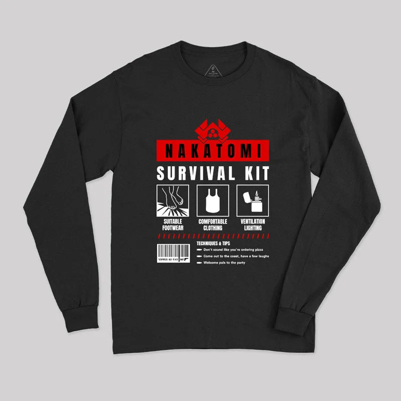 Nakatomi Survival Kit Geek Long Sleeve T-Shirt