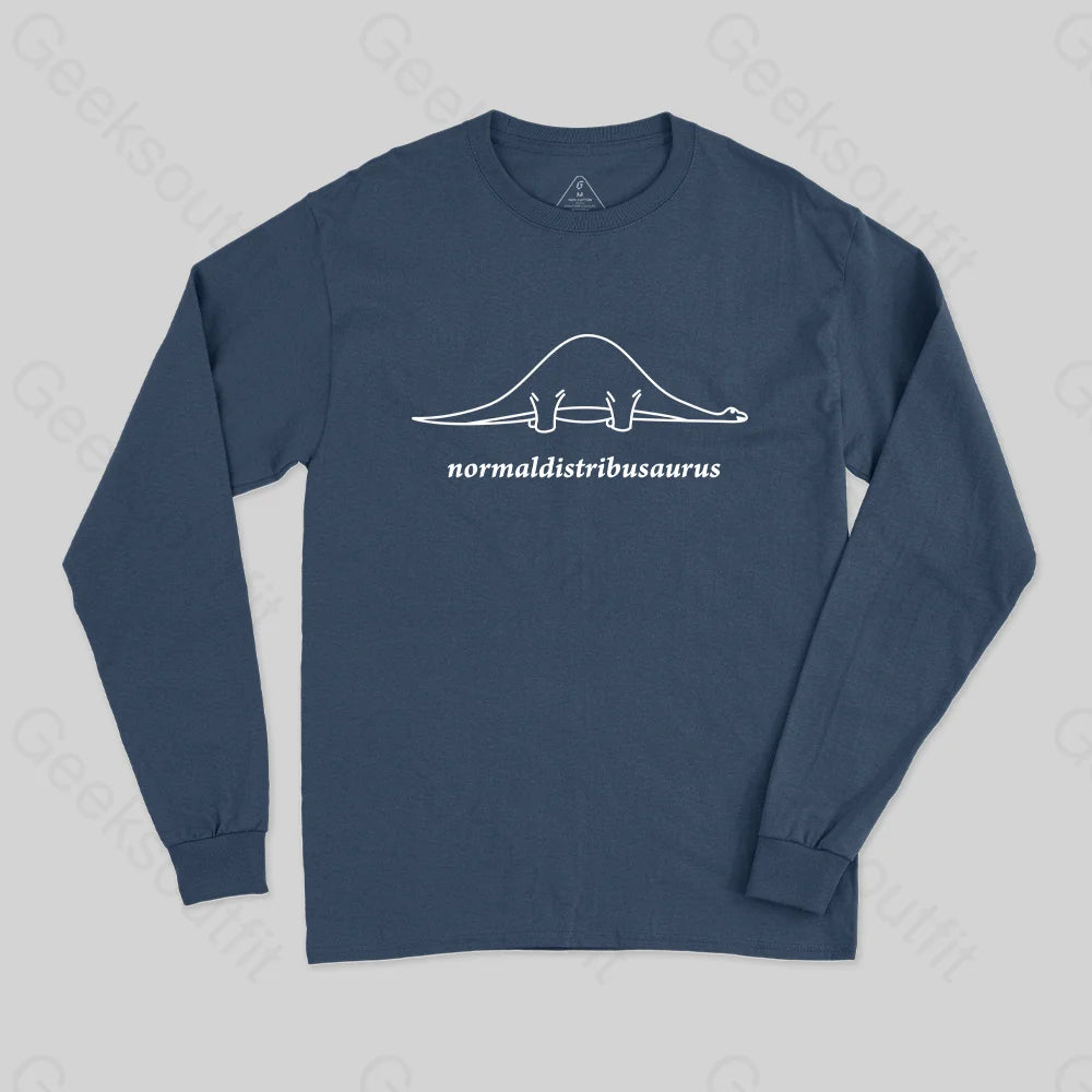 Normal Distribution Dinosaur Long Sleeve T-Shirt