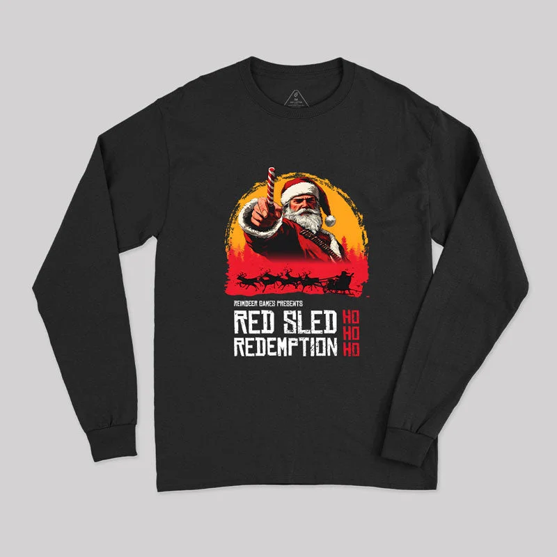 Red Sled Redemption Long Sleeve T-Shirt