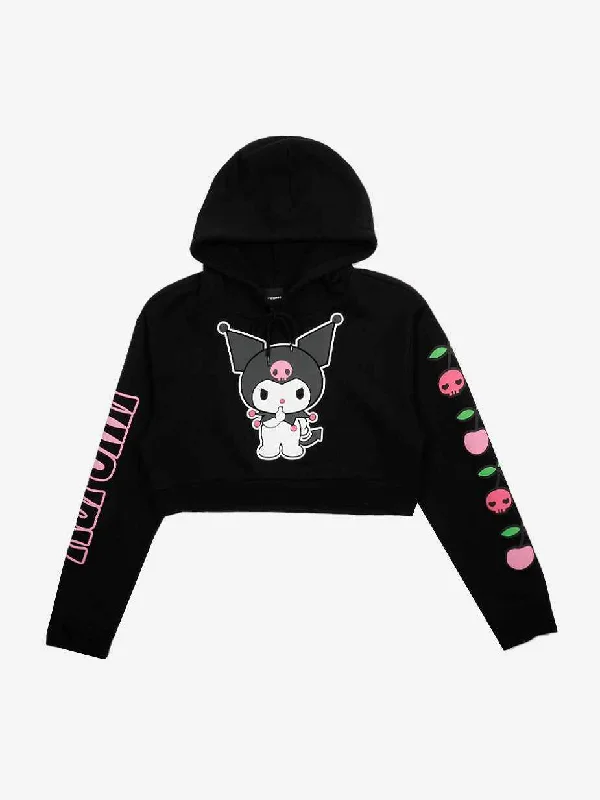 KUROMI CHERRIES Cropped Hoodie