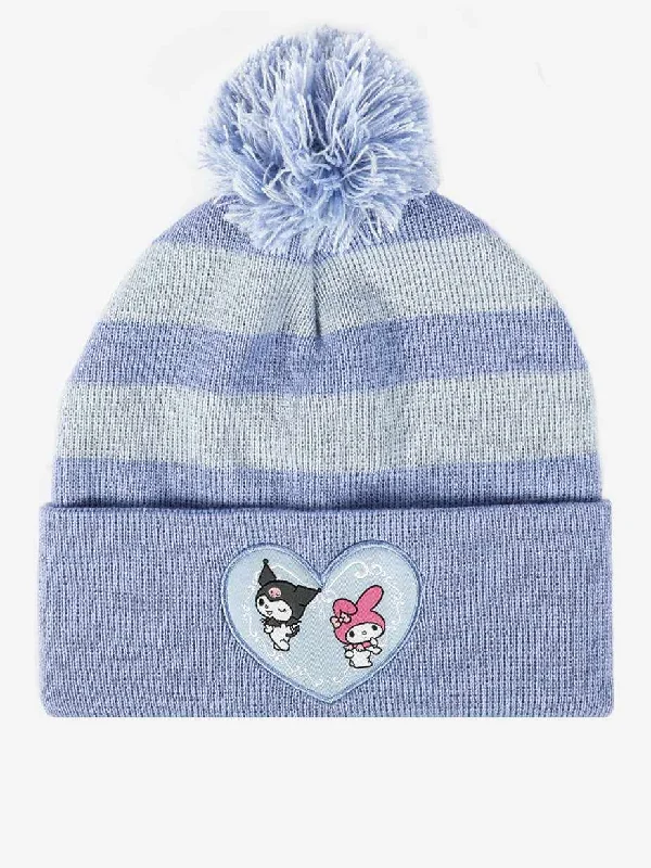 KUROMI & MY MELODY STRIPED BEANIE