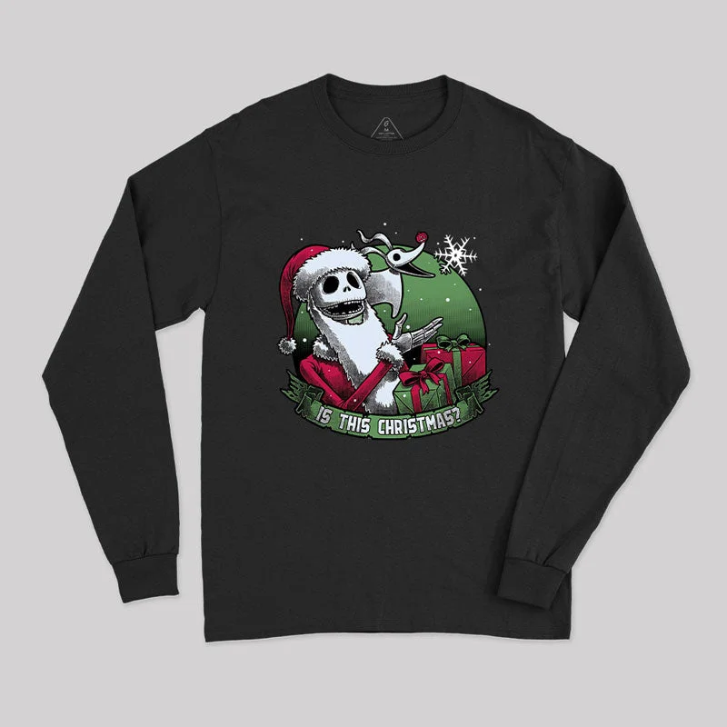 Skeleton Christmas Sleeve T-Shirt