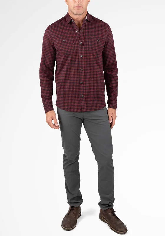 Dark Navy/Zinfandel Gingham