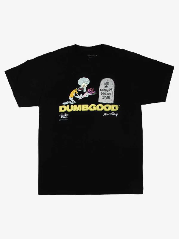 Squidward Tombstone Black Tee