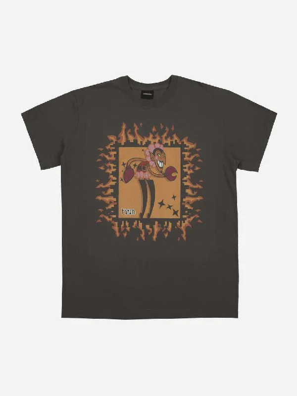 HIM Charcoal Flames Tee