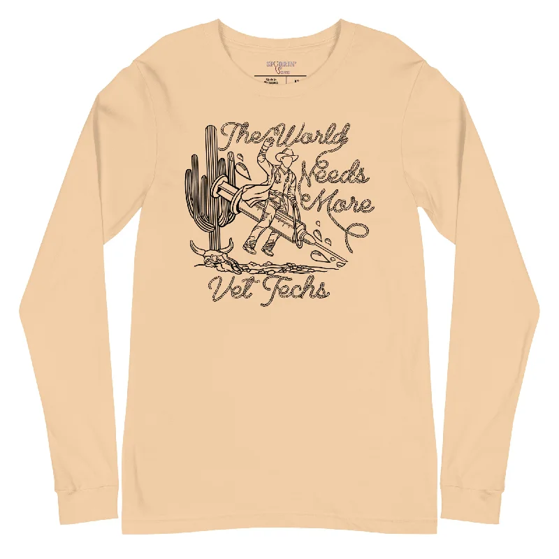 TWNM- Vet Techs Unisex Long Sleeve Tee Light Colors