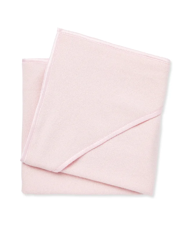 Baby Hooded Cashmere Blanket Pale Pink