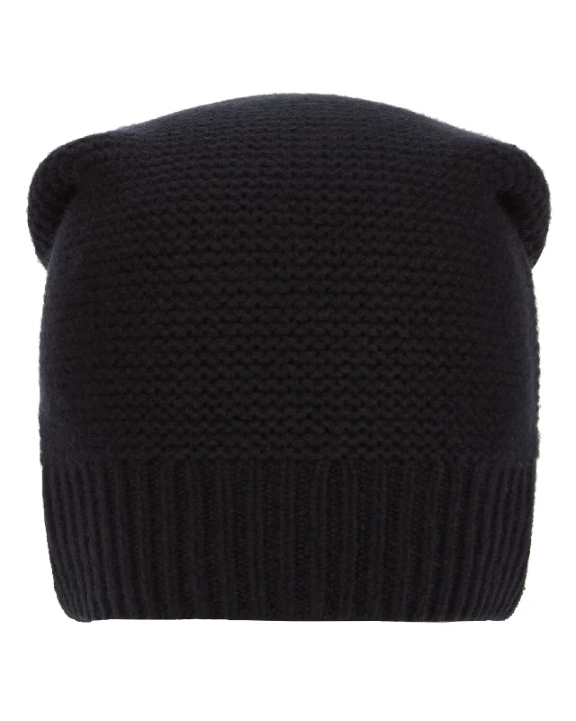 Unisex Beanie Cashmere Hat Black