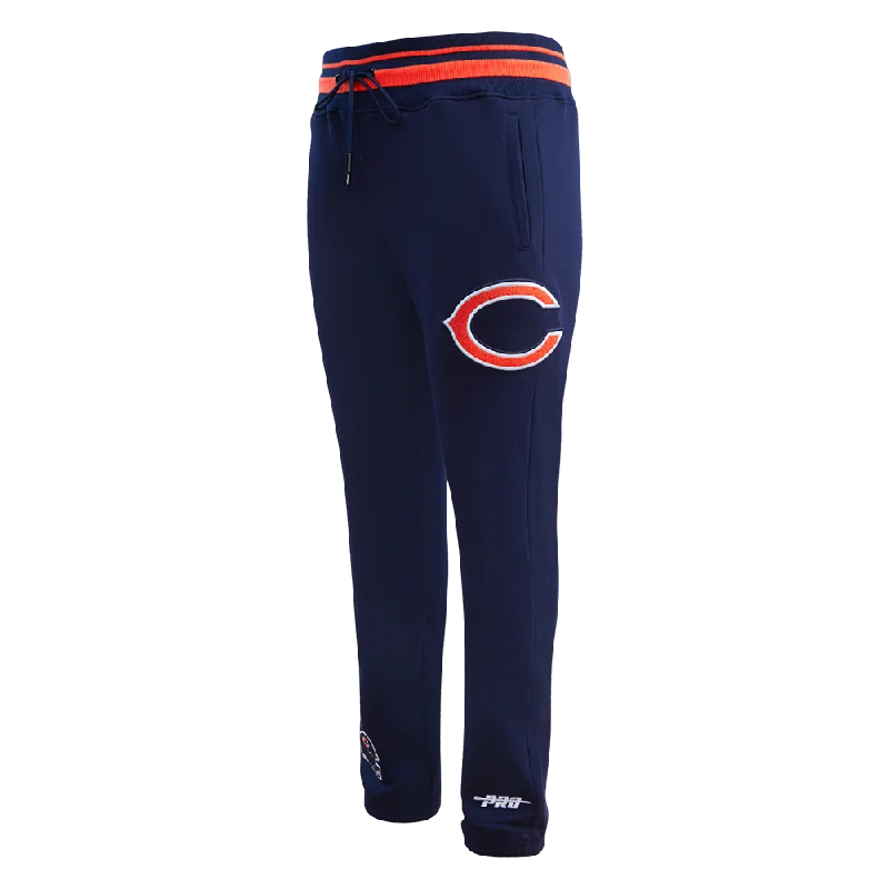 NFL CHICAGO BEARS MASHUP MEN'S RIB SWEATPANT (MIDNIGHT NAVY/ORANGE/MIDNIGHT NAVY)