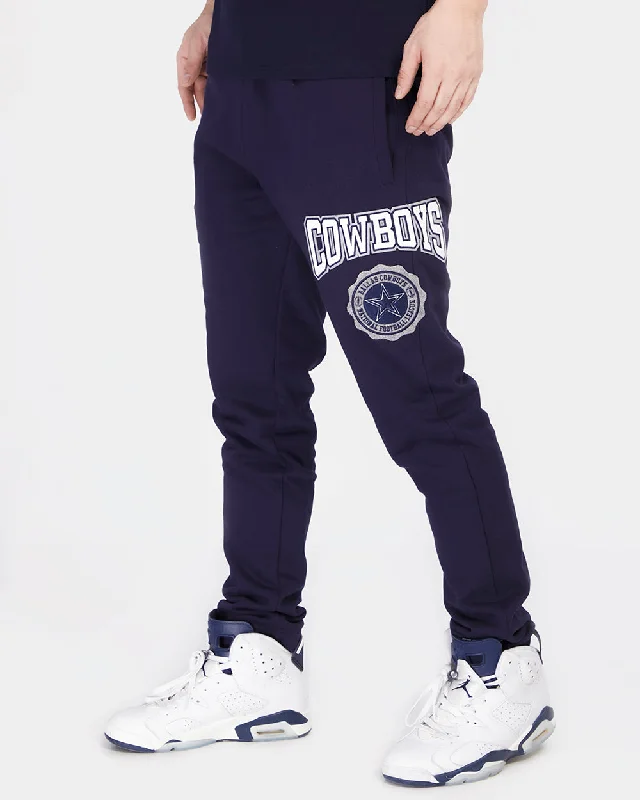 NFL DALLAS COWBOYS CREST EMBLEM MEN'S RIB SWEATPANT (MIDNIGHT NAVY)