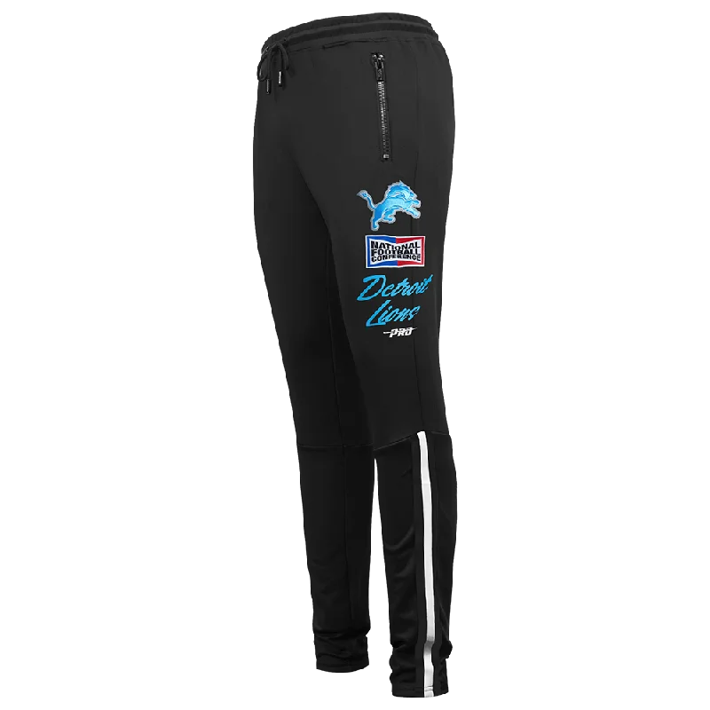 NFL DETROIT LIONS FAST LANE MEN'S DK TRACK PANT (BLACK)