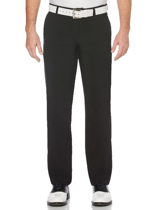 Men's Flat Front Active Flex Pant - Black