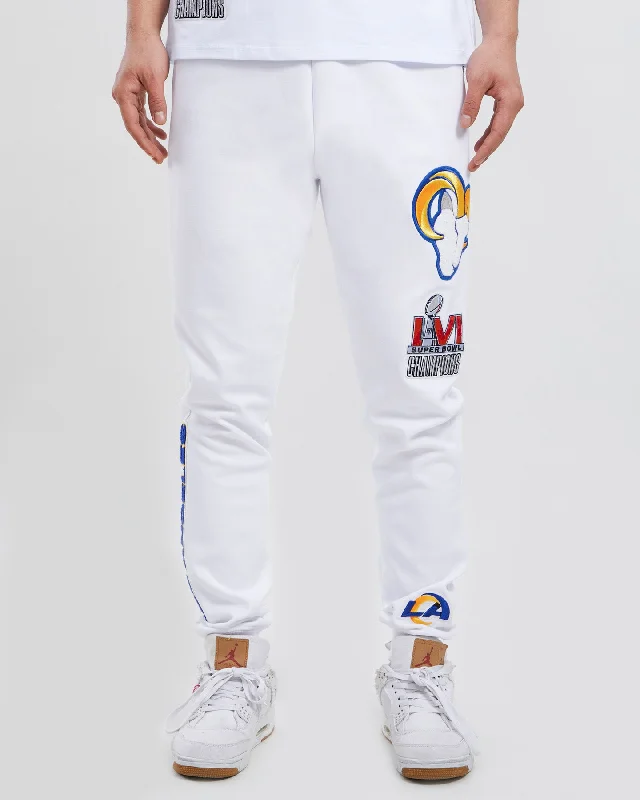 NFL LOS ANGELES RAMS CLASSIC CHENILLE MEN'S JOGGER (WHITE)