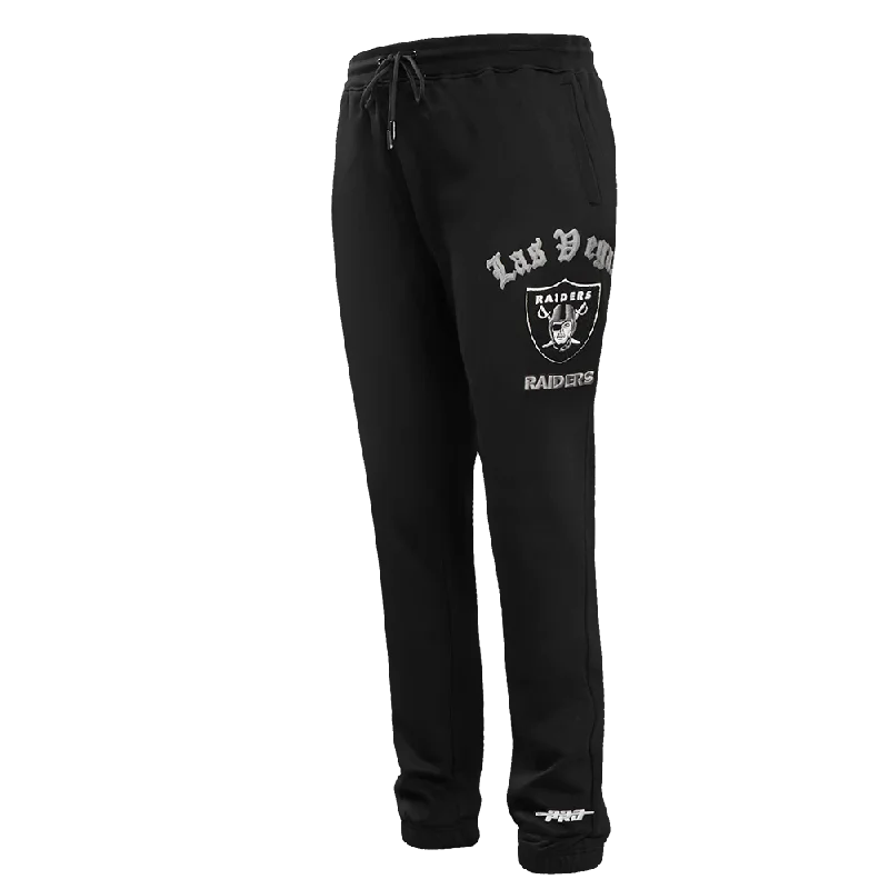 NFL LAS VEGAS RAIDERS OLD ENGLISH LOGO MEN'S SWEATPANT (BLACK)